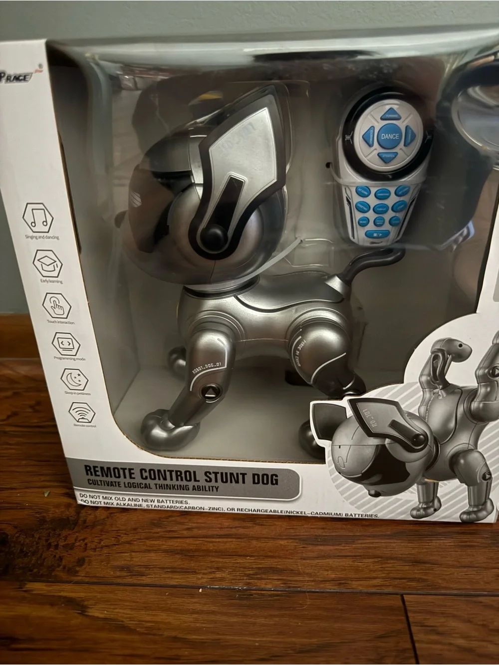 Remote Control Stunt Dog Toy - Silver